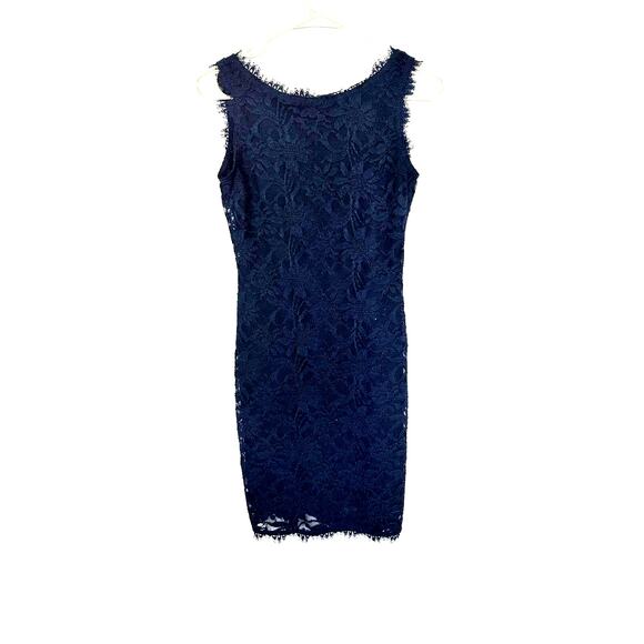 Blue Lace Bodycon Mini Dress - Picture 1 of 4